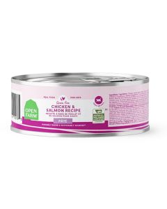 Open Farm Harvest Chicken and Salmon Pate Canned Cat Food 