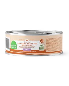 Open Farm Harvest Chicken and Grass-Fed Beef Pate Canned Cat Food 