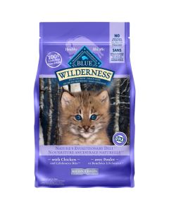 Blue Buffalo Wilderness Grain-Free Chicken Recipe Kitten Dry Cat Food - 5 lbs