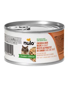 Nulo Shredded Chicken & Duck in Gravy Grain-Free Canned Cat Food - 24 x 3oz