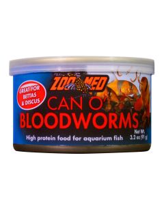 Zoo Med Can O Bloodworms Fish Food - 3.2oz