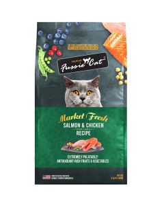 Fussie Cat Market Fresh Salmon & Chicken Meal Recipe Dry Cat Food