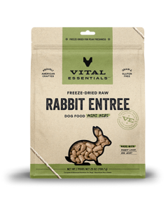 Vital Essentials Rabbit Entree Mini Nibs Freeze Dried Raw Dog Food