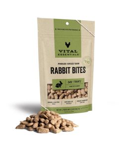 Vital Essentials Freeze-Dried Rabbit Bites Dog Treats