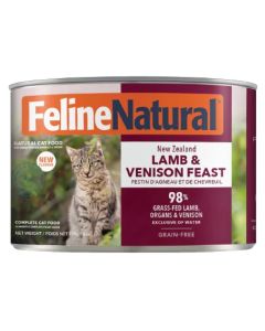 Feline Natural Grain-Free New Zealand Lamb & Vension Feast Canned Cat Food