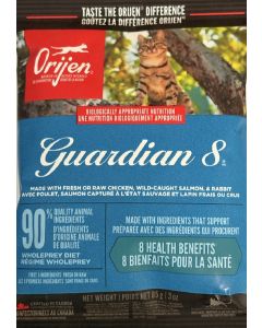 Orijen Guardian 8 Free Run Chicken, Wild Caught Salmon and Rabbit Grain-Free Adult Dry Cat Food - Sample