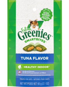 Greenies Feline SmartBites Healthy Indoor Tuna Flavor Dental Cat Treats - 2.1oz