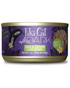 Tiki Cat After Dark Grain Free Soft Pate Duck & Chicken Liver Recipe Canned Cat Food
