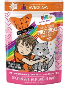 Weruva BFF Tuna & Salmon Sweet Cheeks Recipe In Gravy Cat Food Pouches