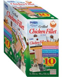 Inaba Grain-Free Grilled Chicken Variety Pack Cat Treats