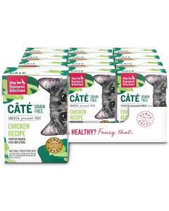 The Honest Kitchen Cate Grain Free Chicken Recipe Pate Wet Cat Food - 12 x 5.5oz