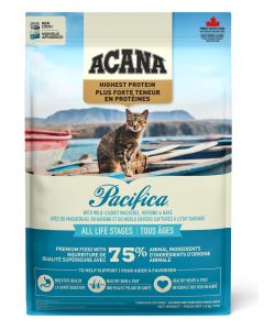 Acana Highest Protein Pacifica Wild Caught Mackerel, Herring and Hake Grain-Free Dry Cat Food