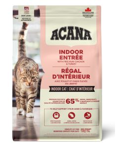 Acana Indoor Entree With Free-Run Chicken and Turkey Dry Cat Food