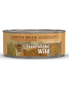 Taste of the Wild Canyon River with Trout and Salmon in Gravy Grain-Free Canned Cat Food 24x5.5oz