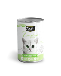 Kit Cat Complete Cuisine Chicken And Whitebait In Broth Canned Cat Food - 24x150g - BB Date: June 2026