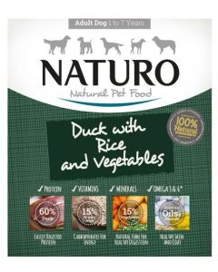 Naturo Duck with Rice & Vegetables Wet Dog Food - 7x400g