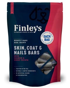 Finley's Skin, Coat & Nails Soft Chew Benefit Bars with Salmon & Sweet Potato Dog Treats