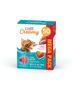 Catit Creamy Grain-Free Tuna Flavour Lickable Cat Treat - 50 Pack