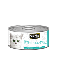 Kit Cat Deboned Chicken Classic Aspic Canned Cat Food - 24x80g - BB Date: Aug 2026