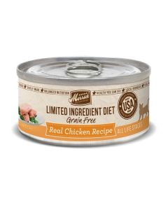 Merrick Limited Ingredient Diet Grain Free Real Chicken Pate Canned Cat Food 24x5oz