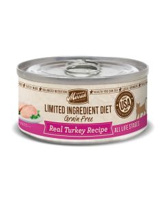 Merrick Limited Ingredient Diet Grain Free Real Turkey Pate Canned Cat Food 24x5oz