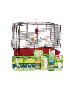 Living World Deluxe Budgie Starter Kit - 50 cm L x 30 cm W x 48 cm H (19.7" x 11.8" x 18.9")
