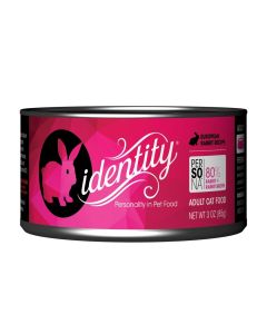 Identity Persona 80% European Rabbit & Rabbit Broth Pate Canned Cat Food-24 x 3oz