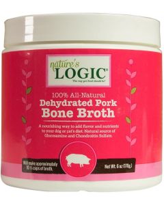 Nature's Logic Dehydrated Pork Bone Broth for Dogs & Cats - 6oz
