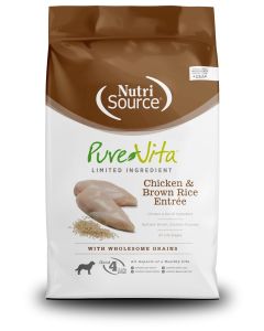 NutriSource PureVita Limited Ingredient Chicken & Brown Rice Entree Dry Dog Food