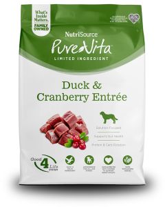 NutriSource PureVita Limited Ingredient Duck & Cranberry Entree Dry Dog Food
