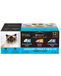 Purina Pro Plan Focus Urinary Tract Health Variety Pack Canned Cat Food-12 x 3oz