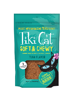Tiki Cat Grain Free Soft & Chewy Tuna Flavor Cat Treats 2oz
