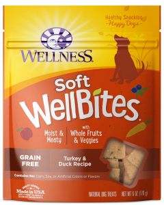 Wellness WellBites Grain-Free Turkey & Duck Dog Treats 6oz