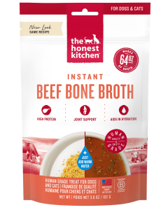 The Honest Kitchen Daily Boosters: Instant Beef Bone Broth with Turmeric for Dogs 3.6oz