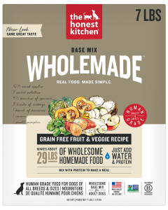 The Honest Kitchen Wholemade Grain Free Fruit & Veggie Dehydrated Base Mix for Dogs