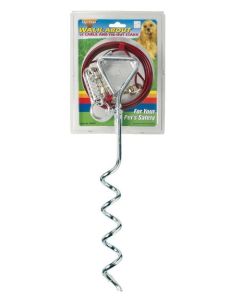 Four Paws Walk About Combo Stake with 15 feet Cable 