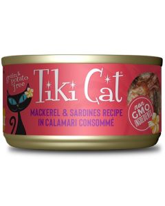 Tiki Cat Makaha Grill Mackrel and Sardine in Calamari Consomme Canned Cat Food