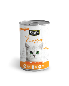Kit Cat Complete Cuisine Tuna And Salmon In Broth Canned Cat Food - 24x150g - BB Date: June 2026