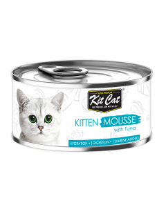 Kit Cat Kitten Mousse with Tuna Canned Cat Food - 24x70g