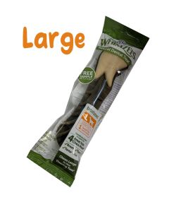 Whimzees Brushzees Dental Dog Treats, Large, For dogs 40-60 lbs - Sample