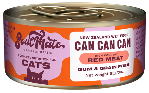 SoulMate High Country Red Meat New Zealand Canned Cat Food - 24 x 3oz