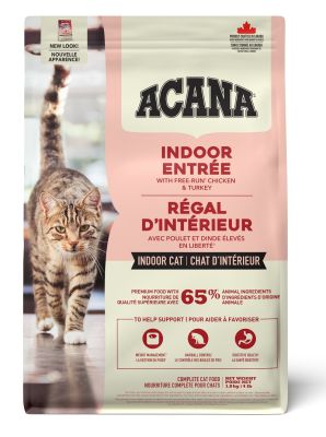 Acana Indoor Entree With Free-Run Chicken and Turkey Dry Cat Food