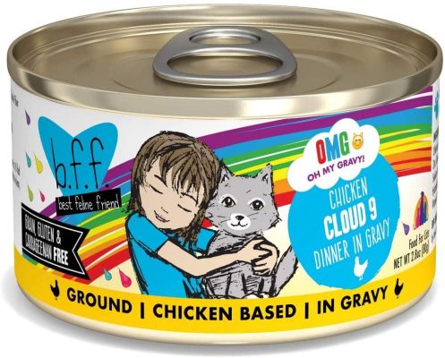 Weruva BFF OMG Cloud 9 Chicken Dinner in Gravy Grain-Free Canned Cat Food 