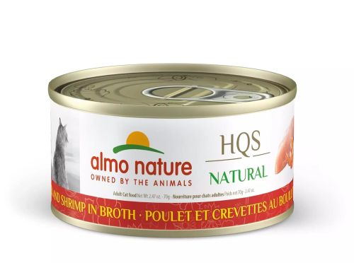 Almo Nature Natural Chicken and Shrimp in Broth Grain-Free Canned Cat Food 24x2.5oz