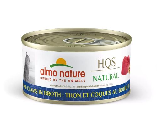 Almo Nature Natural Tuna & Clams in Broth Grain-Free Canned Cat Food - 24x2.5oz