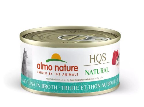 Almo Nature Natural Trout and Tuna in Broth Grain-Free Canned Cat Food 24x2.5oz