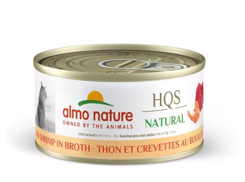 Almo Nature Natural Tuna and Shrimp in Broth Grain-Free Canned Cat Food 24x2.5oz