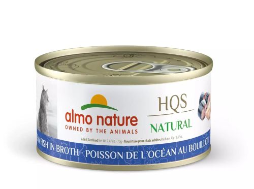 Almo Nature Natural Ocean Fish in Broth Grain-Free Canned Cat Food 24x2.5oz