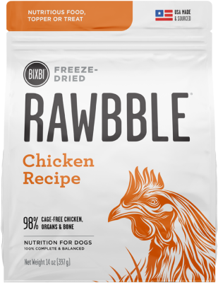 Bixbi Rawbble Chicken Freeze-Dried Dog Food