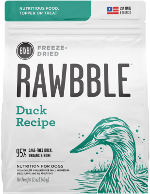 Bixbi Rawbble Duck Freeze-Dried Dog Food